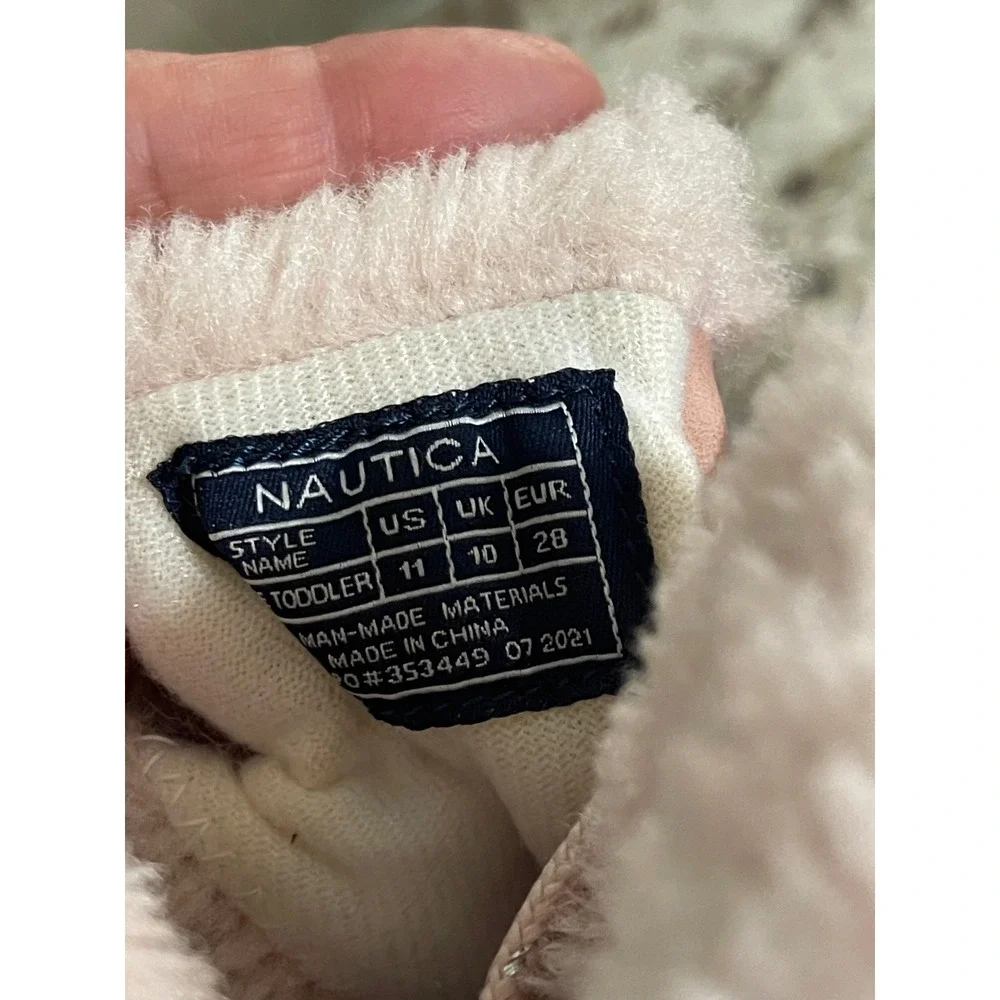 Nautica Ayce Girls Snow Boots Pink Upper Paired Durable Grey Shell Size 11 New